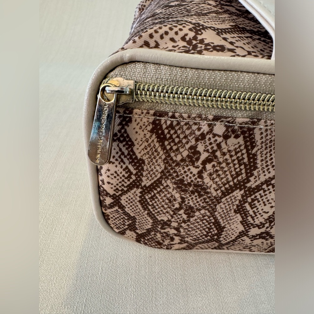 GUC Adrienne Vittadini Toiletry Set, Beige Snakeskin Print - Picture 14 of 16